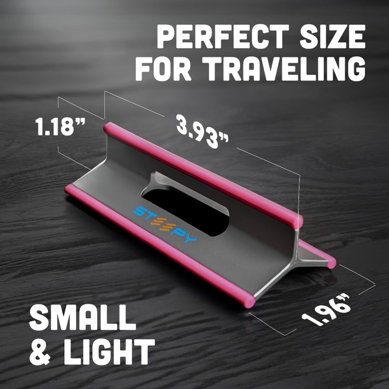 Steepy Portable Laptop Stand for Desk â€“ Adjustable Height, & Portable Laptop Holder â€“ Ergonomic Computer Stand for Cooling & Comfort â€“ Slip-Proof, Sturdy Design â€“ Universal Fit for 13-17 Inch Devices - Image 3